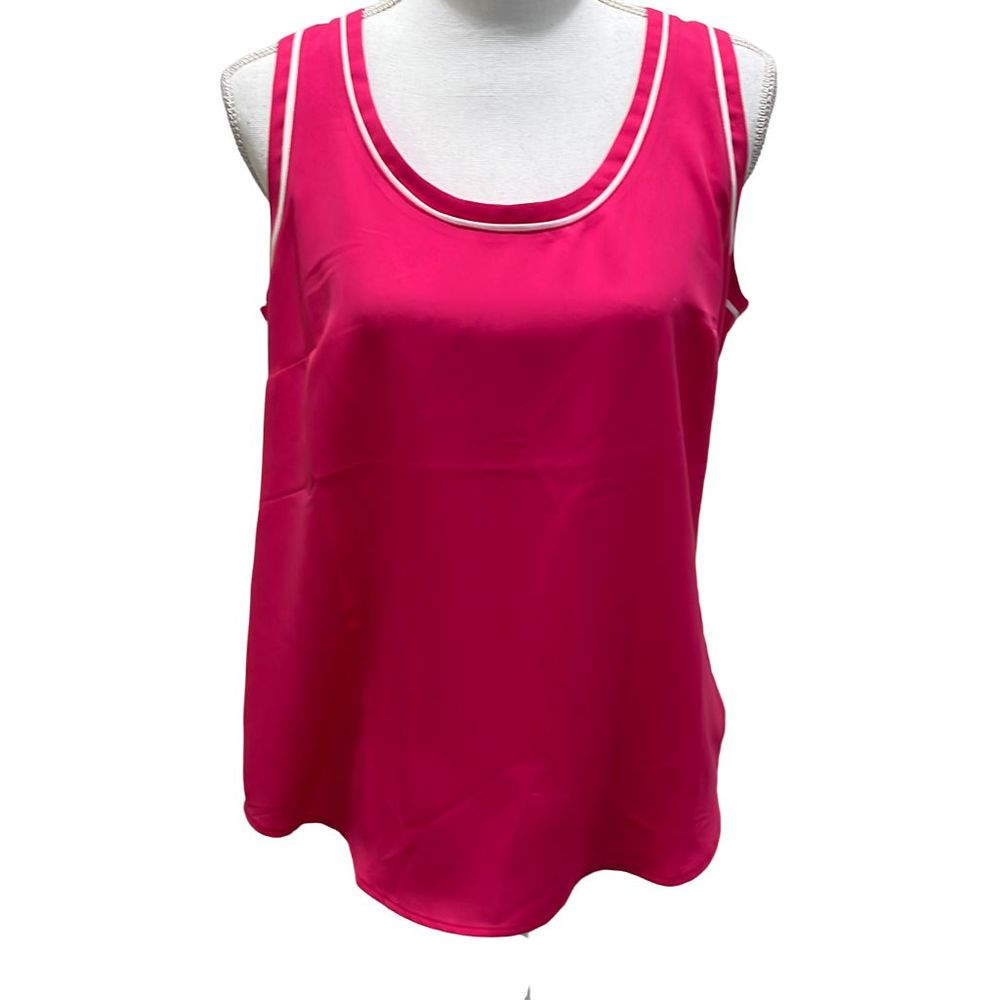 New LIZ CLAIBORNE womens pink sleeveless blouse size PM Resort Office Career